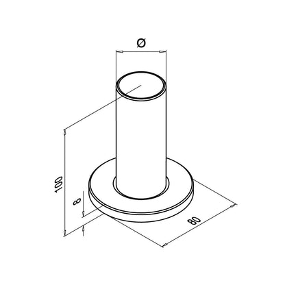 Q-railing Rack mounting blank, glued MOD 0946 130946-242-12