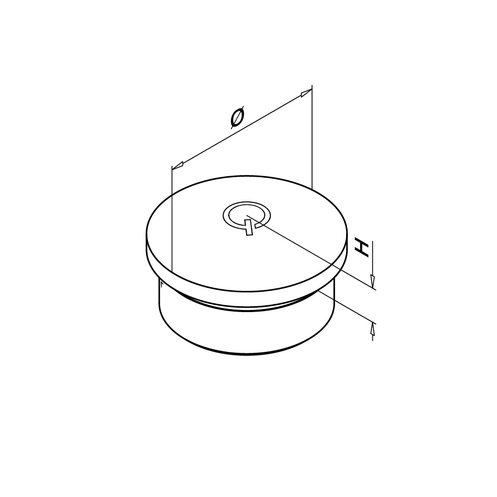 Q-railing Gaubta aklė MOD 1729 vamzdžiui Ø16x1 mm, ner. plienas AISI 304