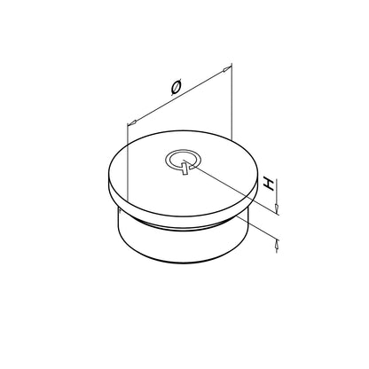 Q-railing Gaubta aklė MOD 1729 vamzdžiui Ø16x1 mm, ner. plienas AISI 304