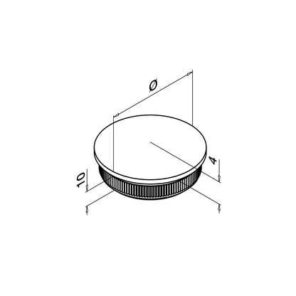 Q-railing EASY HIT Gaubta aklė MOD 5729 vamzdžiui Ø12x1 mm, ner. plienas AISI 304