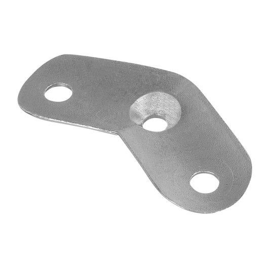 Q-railing porankio jungiamoji plokštė 135° MOD 1801 vamzdžiui: Ø42,4 mm, ner. plienas AISI 304, šlifuotas pav.