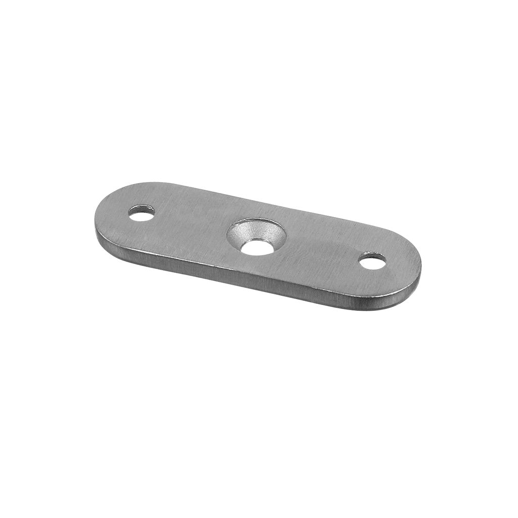 Q-railing Porankio plokštelė, 45 mm tarp skylių MOD 1810 tiesiam porankiui ner. plien. AISI304, šlifuotas pav.