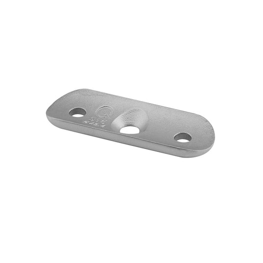 Q-railing Porankio plokštelė, 45 mm tarp skylių MOD 1810 apvaliam porankiui vamzdžiui: Ø33.7 mm, ner. plien. AISI304, šlifuotas pav.