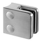 Q-railing Stiklo laikiklis prie apvalaus pav. MOD 2100 vamzdis: Ø42.4 mm, ner. plien. AISI304, šlifuotas pav.
