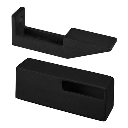 Q-railing sieninis porankio laikiklis 40x10 mm MOD 4134 ner. plien. AISI304, juoda RAL 9005