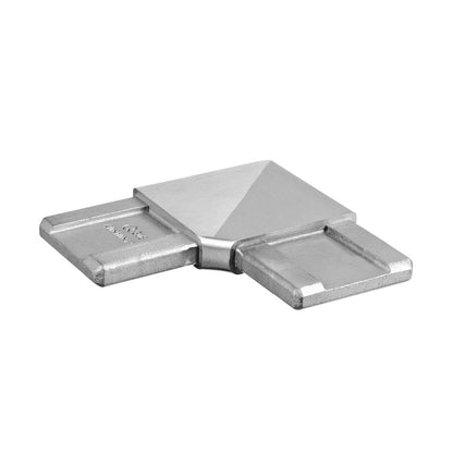 Q-railing kampas 90° 40x10 mm MOD 4301 ner. plien. AISI304, šlifuotas pav.