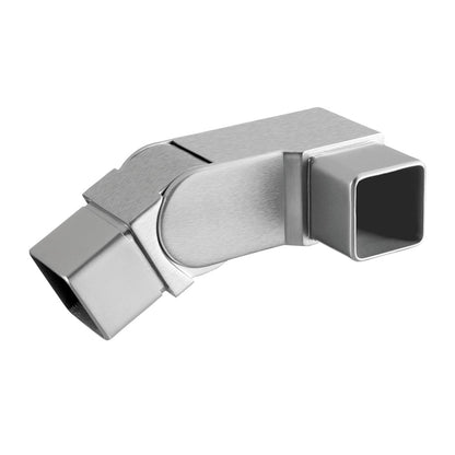 Q-railing alkūnė 90° reguliuojama 0–70° kairė vamzdžiui 40×40 mm MOD 4317