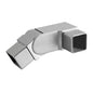 Q-railing alkūnė 90° reguliuojama 0–70° kairė vamzdžiui 40×40 mm MOD 4317