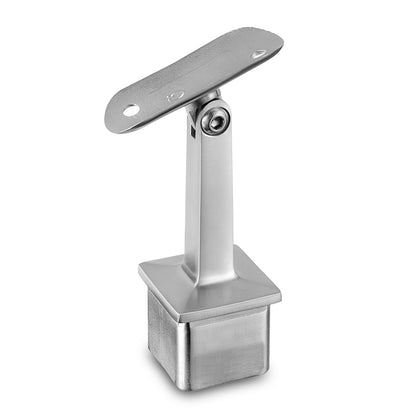 Q-railing reguliuojamas turėklo laikiklis MOD 4718 vamzdžiui Ø48,3 mm, ner. plienas AISI 304, šlifuotas paviršius