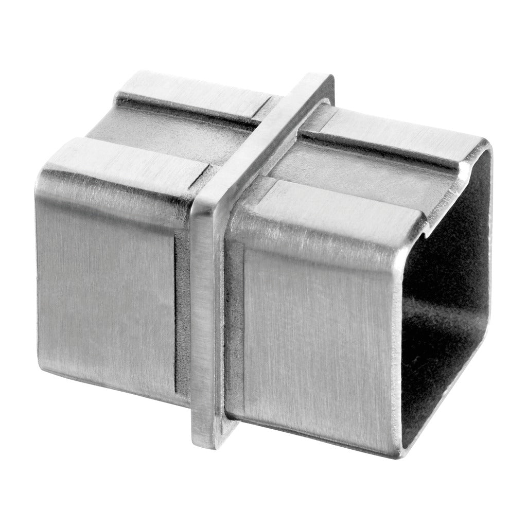 Q-railing Square Line 40×40 mm vamzdžių jungtis MOD 4790 ner. plienas AISI 304, šlifuotas paviršius