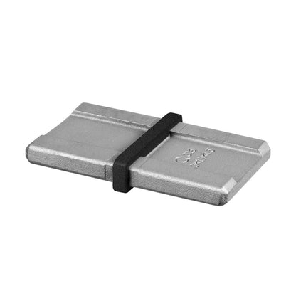 Q-railing vamzdžio jungtis 40x10 mm MOD 4790 ner. plien. AISI304, juoda RAL 9005