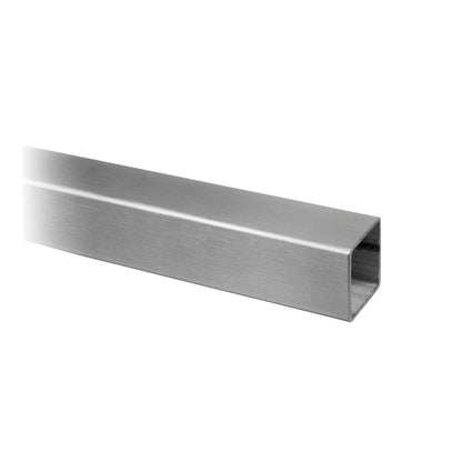 Q-railing Square Line vamzdis 40×40 mm MOD 4900 Ilgis 5000 mm, ner. plienas AISI 304, šlifuotas paviršius