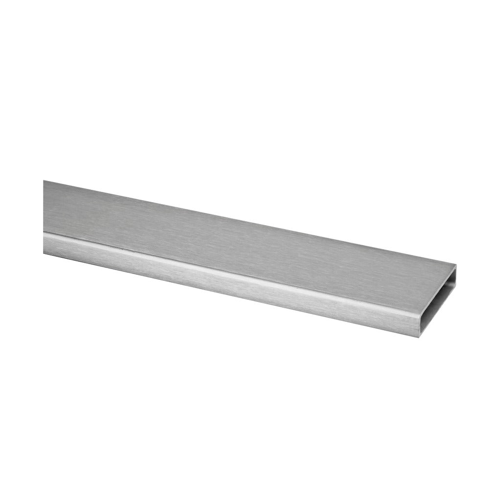 Q-railing vamzdis 40x10 mm MOD 4900 2500 mm, ner. plien. AISI304, šlifuotas pav.