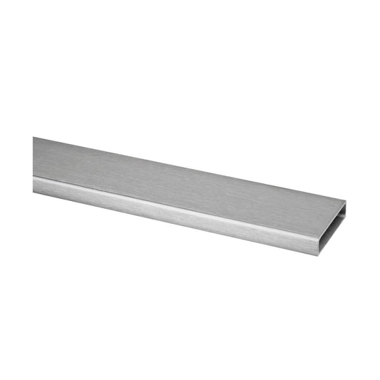 Q-railing vamzdis 40x10 mm MOD 4900 2500 mm, ner. plien. AISI304, šlifuotas pav.