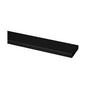 Q-railing vamzdis 40x10 mm MOD 4900 5000 mm, ner. plien. AISI304, juoda RAL 9005