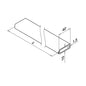 Q-railing vamzdis 40x10 mm MOD 4900 5000 mm, ner. plien. AISI304, juoda RAL 9005