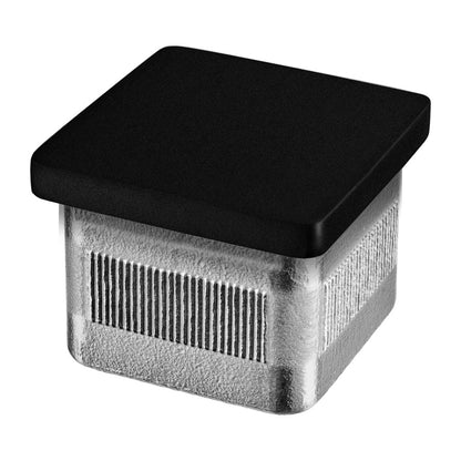 Porankio vamzdžio aklė MOD 5728 vamzdis: 40x40x2 mm handrail, stainless steel 304, ner. plien. AISI304, šlifuotas pav. pav. juodas (RAL 9005, textured surface, single layer)