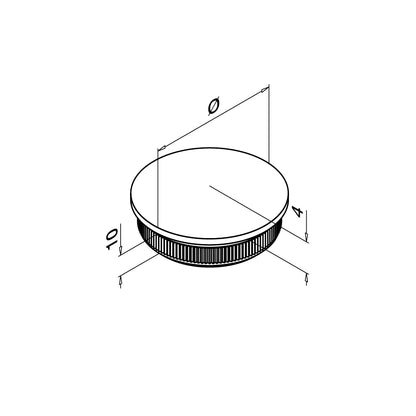 Q-railing EASY HIT Gaubta aklė MOD 5729 vamzdis: Ø42,4x2 mm, ner. plien. AISI304, šlifuotas pav.