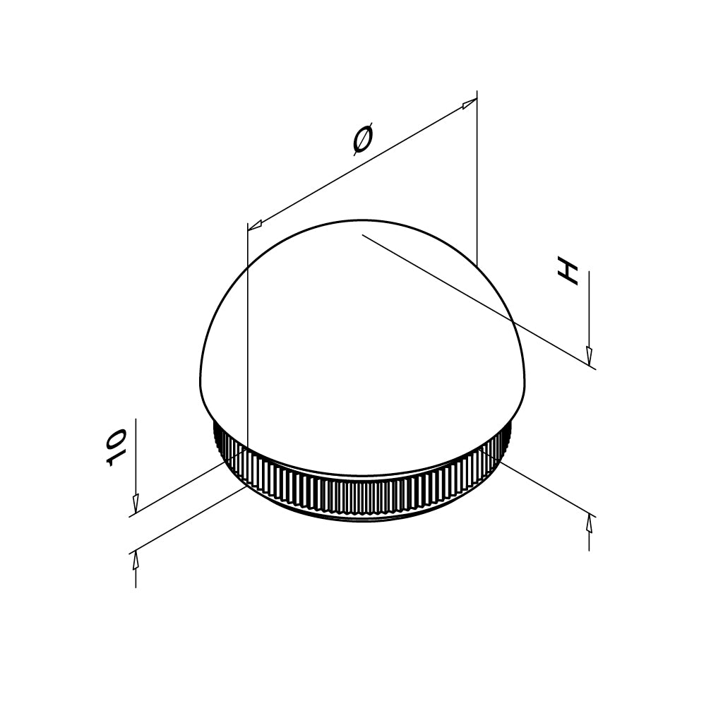 Q-railing EASY HIT Gaubta aklė MOD 5730 vamzdžiui Ø42,4x2,6 mm, ner. plienas AISI 304, šlifuotas pav.