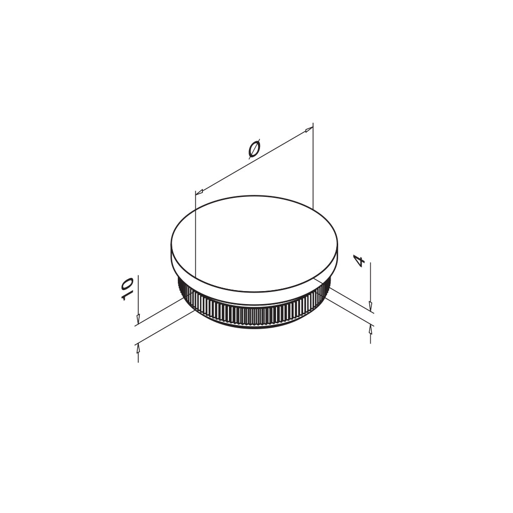 Q-railing aklė Easy Hit MOD 5732 vamzdžiui: Ø33,7×2 mm, ner. plienas AISI 304, šlifuotas pav.