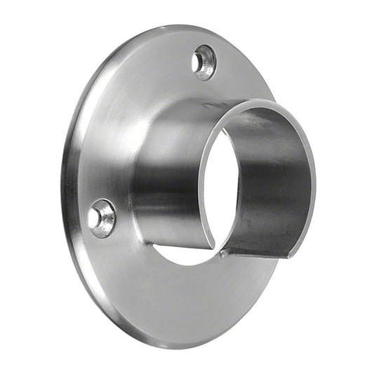 Q-railing Porankio ant stiklo laikiklis prie sienos (flange) MOD 6505 porankiui ant stiklo: Ø42.4 mm , ner. plien. AISI304, šlifuotas pav.