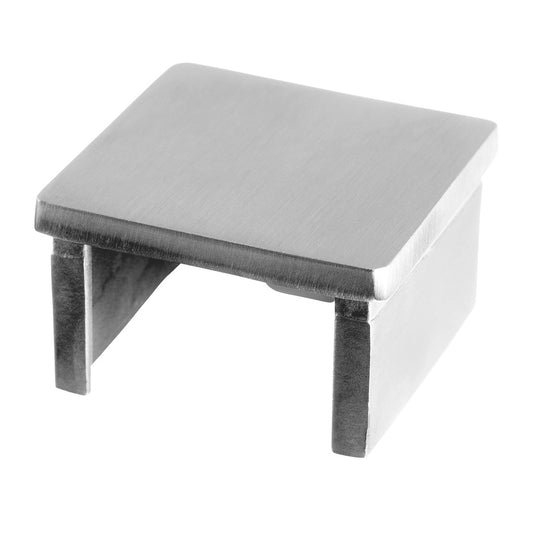 Q-railing Porankiui ant stiklo aklė 40x40 MOD 6734 ner. plien. AISI304, šlifuotas pav.