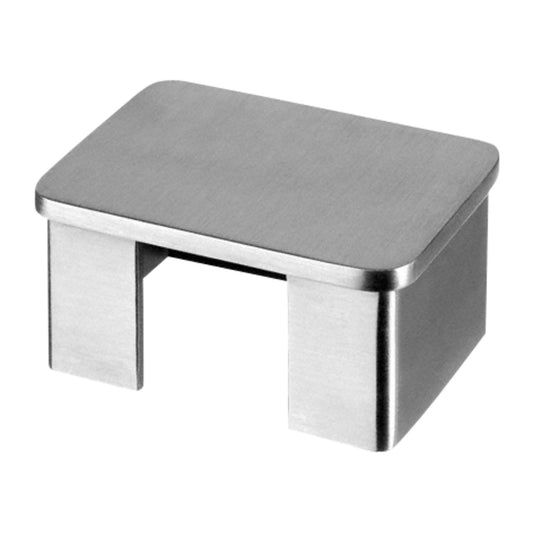 Q-railing Aklė porankiui ant stiklo 60x40 MOD 6734 ner. plienas ner. plien. AISI304, šlifuotas pav.