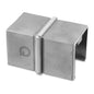 Q-railing Porankio ant stiklo 40x40 sujungimas MOD 6794 ner. plien. AISI304, šlifuotas pav.