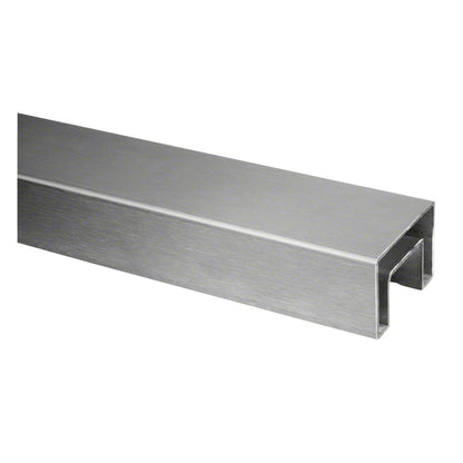 Q-railing EASY GLASS ner. plieno porankis ant stiklo 60x40 MOD 6924 ilgis: 5000 mm, ner. plien. AISI304, šlifuotas pav.