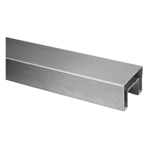 Q-railing EASY GLASS ner. plieno porankis ant stiklo 60x40 MOD 6924 ilgis: 5000 mm, ner. plien. AISI304, šlifuotas pav.