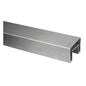 Q-railing EASY GLASS ner. plieno porankis ant stiklo 60x40 MOD 6924 ilgis: 5000 mm, ner. plien. AISI304, šlifuotas pav.