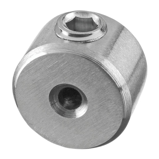 Q-railing troso laikiklis (cable stopper) MOD 7400 Ø3.2-4 mm trosas, ner. plien. AISI304, šlifuotas pav.