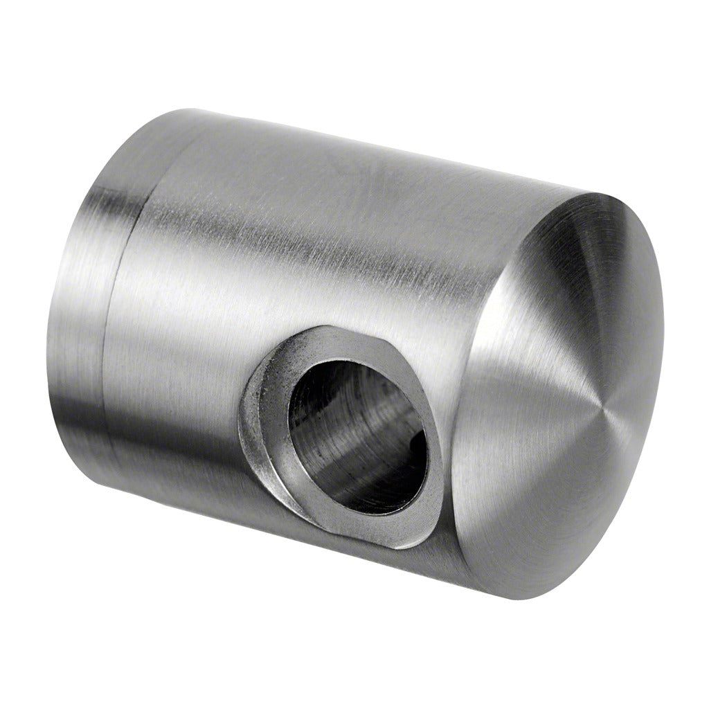 Q-railing Ø3.2 mm troso laikiklis MOD 7450 tiesiam vamzdžiui, kairė pusė, ner. plien. AISI304, šlifuotas pav.