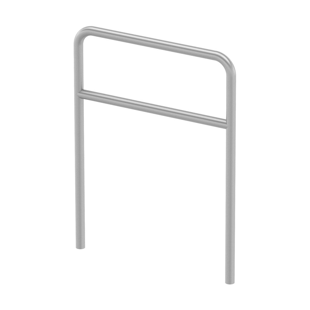 Q-railing apsauginis lankas su viduriniu skersiniu MOD 0091 Ø48,3 mm, sienelė: 2 mm, plotis: 900 mm, ner. plienas AISI 316, šlifuotas pav.