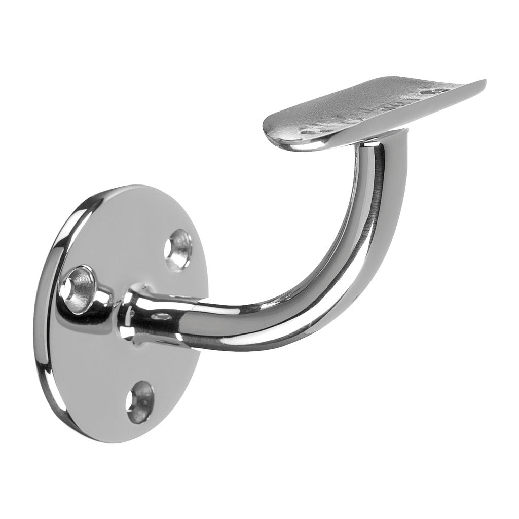 Q-railing sieninis porankio laikiklis MOD 0112 vamzdžiui: Ø42,4 mm, ner. plienas AISI 316, šlifuotas pav.,poliruotas blizgus pav.