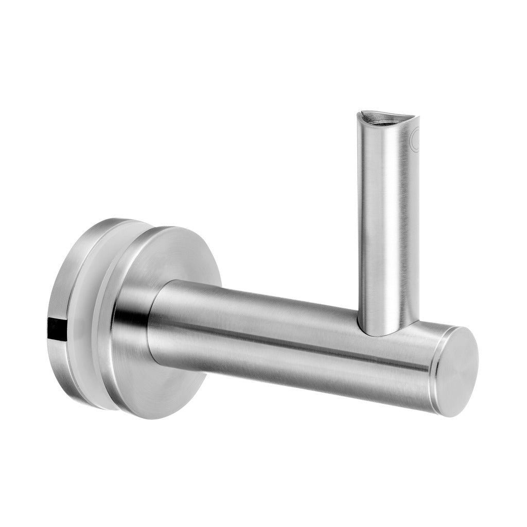 Q-railing porankio laikiklis stiklui MOD 0148 vamzdžiui: Ø42,4 ir Ø48,3 mm, ner. plienas AISI 316, šlifuotas pav.