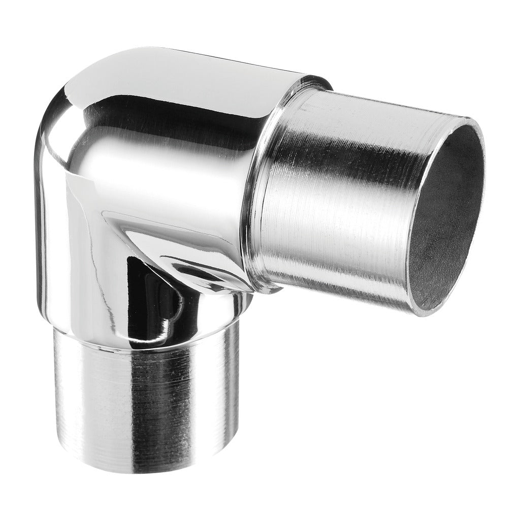 Q-railing Alkūnė 90° MOD 0303 vamzdžiui Ø42,4x2 mm, ner. plienas AISI 316, poliruotas blizgus paviršius