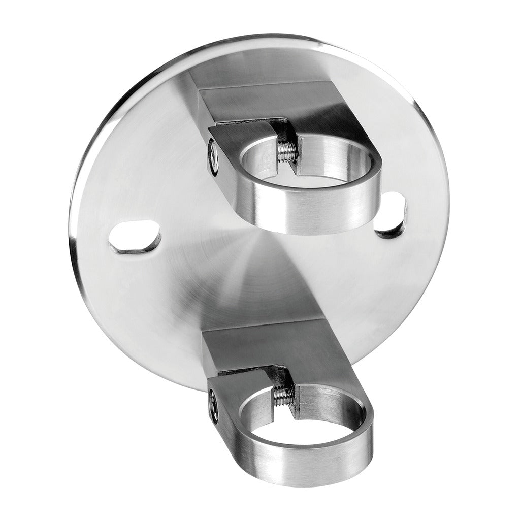 Q-railing turėklo stovo laikiklis MOD 0552 vamzdžiui Ø48,3 mm, ner. plienas AISI 316, šlifuotas paviršius