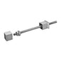 Q-railing turėklo stovo 40x40 mm laikiklis fasadui MOD 0554 ner. plienas AISI 316, šlifuotas paviršius