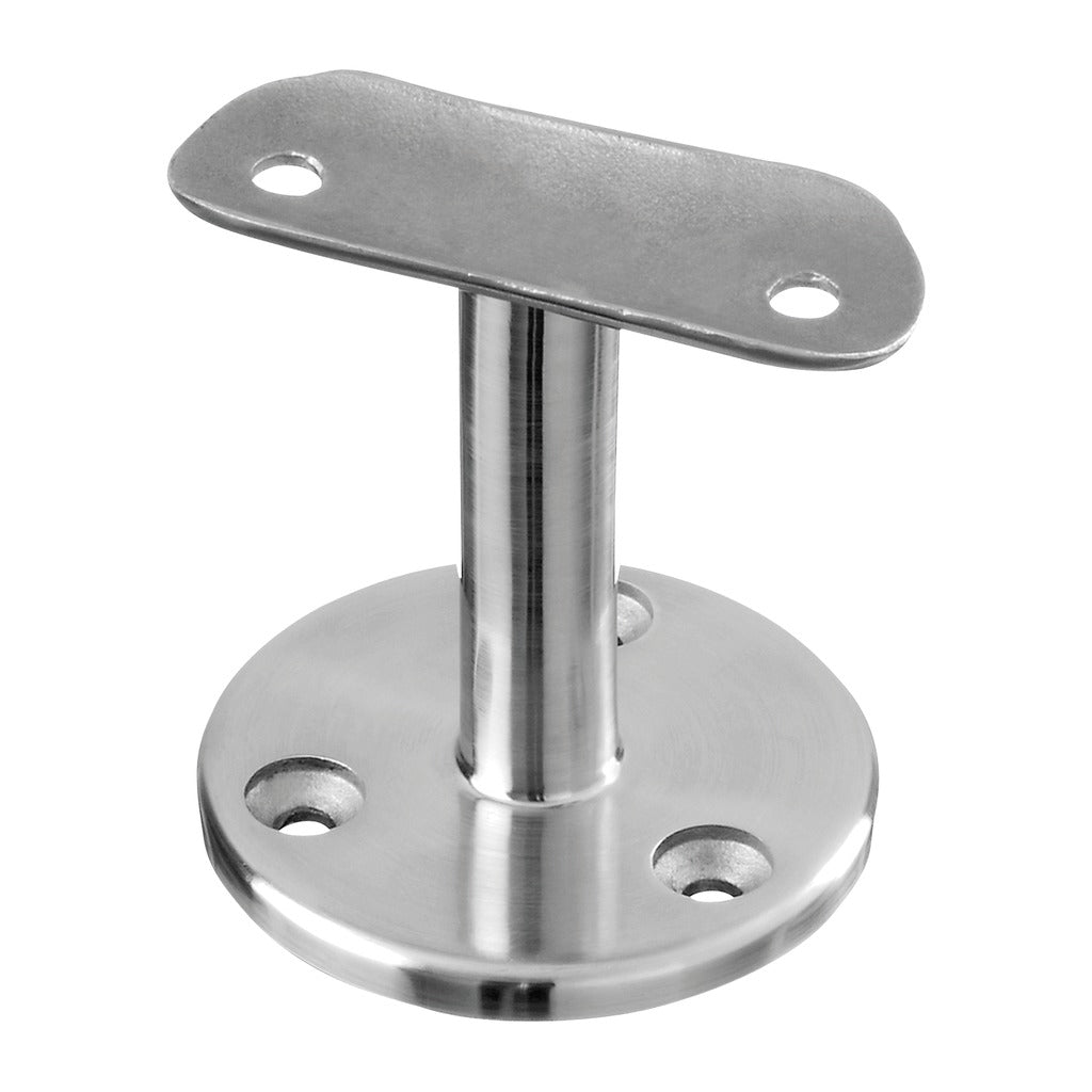 Q-railing sieninis porankio laikiklis MOD 0708 vamzdžiui: Ø48,3 mm, ner. plienas AISI 316, šlifuotas pav.