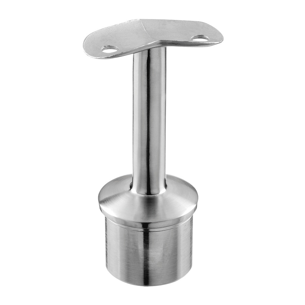 Q-railing Apvalaus porankio kampinis laikiklis (žvakė) 135° MOD 0710/0711/0712/0713 D: 48.3x2 mm, Ø48.3 mm, ner. plien. AISI316, šlifuotas pav.
