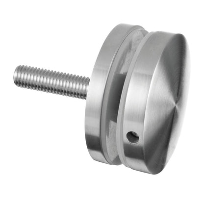 Q-railing EASY GLASS taškinis stiklo laikiklis Ø60 mm, M10 MOD 0745 atitraukimas: 10 mm; ner. plien. AISI316, šlifuotas pav.