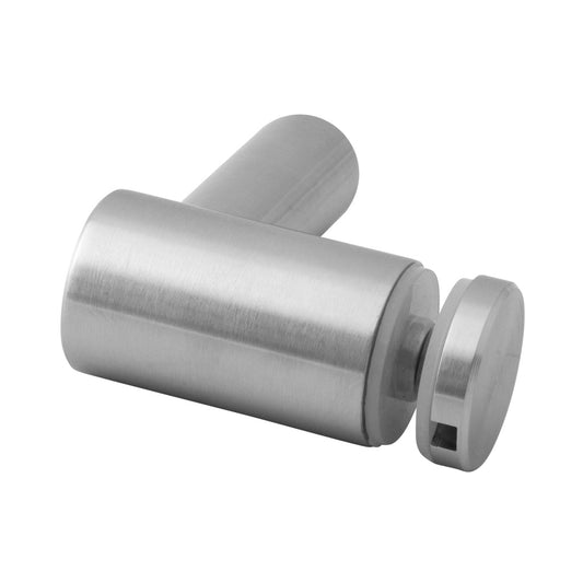 Q-railing stiklo laikiklis MOD 0754 vamzdžiui: lygiam, ner. plien. AISI316, šlifuotas pav.