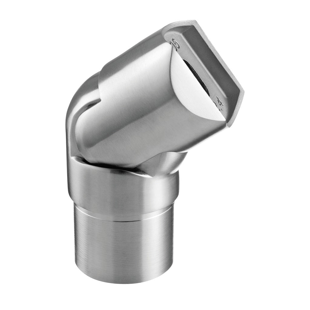 Q-railing vamzdžio adapteris reguliuojamas MOD 0776 vamzdžiui Ø42,4x2 mm, ner. plienas AISI 316, šlifuotas paviršius