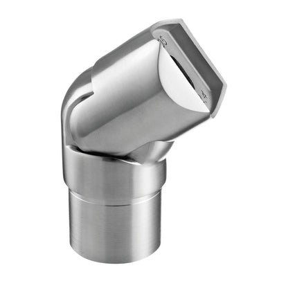 Q-railing vamzdžio adapteris reguliuojamas MOD 0776 vamzdžiui Ø42,4x2 mm, ner. plienas AISI 316, šlifuotas paviršius