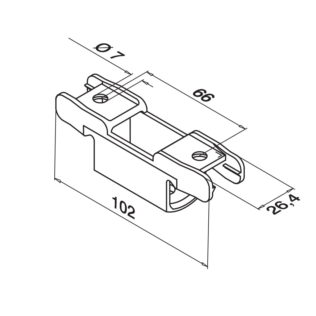 Q-railing Porankio adapteris 140782-27