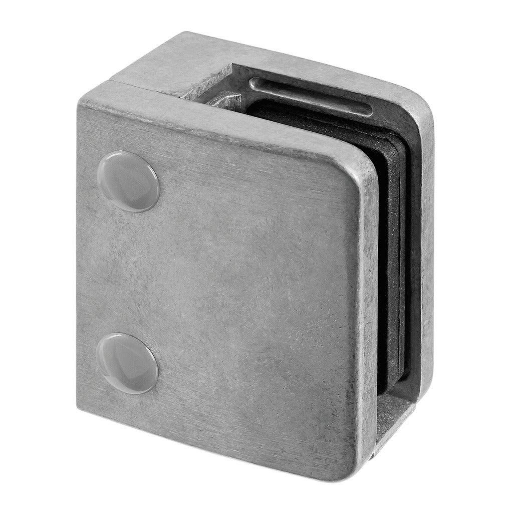 Q-railing Stiklo laikiklis prie lygaus pav. MOD 2400 ner. plien. AISI316, šlifuotas pav.