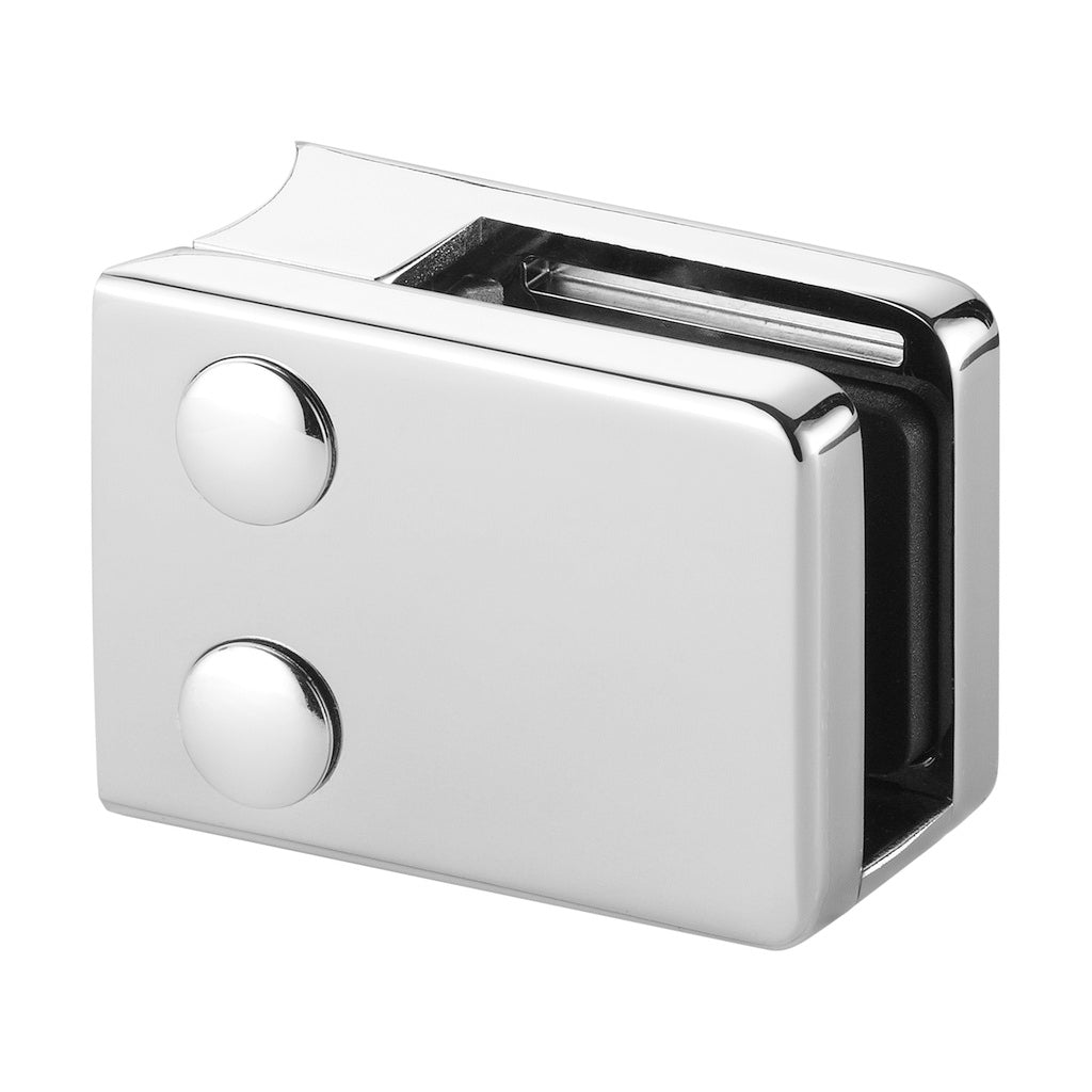 Q-railing Stiklo laikiklis prie apvalaus pav. MOD 4200 vamzdis: Ø48.3 mm, ner. plien. AISI316, poliruotas blizgus paviršius (mirror polished)