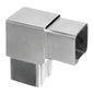 Q-railing alkūnė 90° 40x40 vamzdžiui Square Line MOD 4301 ner. plienas AISI 316, šlifuotas paviršius