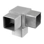 Q-railing alkūnė 90° 40x40 vamzdžiui Square Line MOD 4304 ner. plienas AISI 316, šlifuotas paviršius